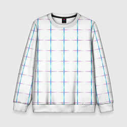Свитшот детский Color white blue stripes, цвет: 3D-белый
