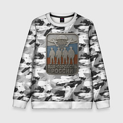 Свитшот детский Гордость России ВДВ, цвет: 3D-белый