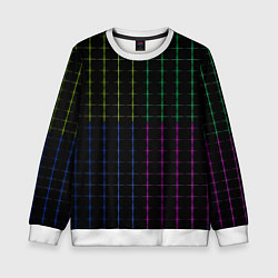 Детский свитшот Color black multicolored stripes
