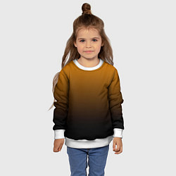 Свитшот детский Orange gradient, цвет: 3D-белый — фото 2