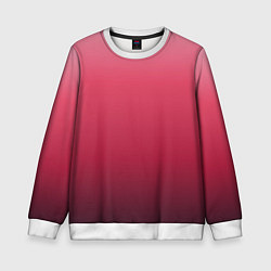 Детский свитшот Градиент гранатовый