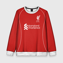 Свитшот детский Диого Жота Ливерпуль домашняя форма, цвет: 3D-белый