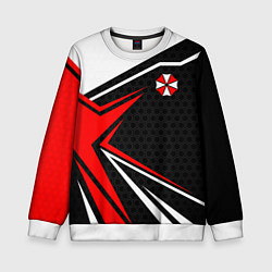 Свитшот детский Umbrella - red uniform, цвет: 3D-белый