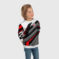 Свитшот детский Федерация бокса - спортивный, цвет: 3D-белый — фото 2