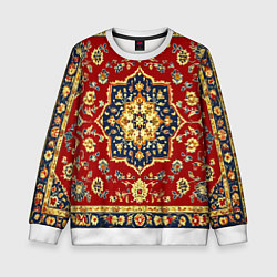 Свитшот детский Советский ковер, цвет: 3D-белый