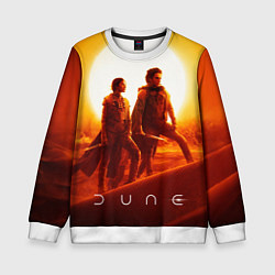 Свитшот детский Пол Атрейдес и Чани Dune part two, цвет: 3D-белый