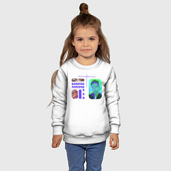 Свитшот детский RM - BTS, цвет: 3D-белый — фото 2