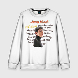 Свитшот детский Чонгук - BTS, цвет: 3D-белый