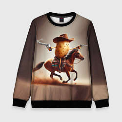 Свитшот детский Дикая картошка, цвет: 3D-черный