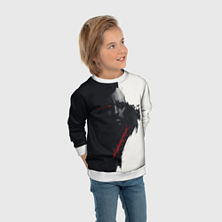 Свитшот детский Cyberpunk 2077, цвет: 3D-белый — фото 2