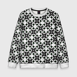 Детский свитшот Узор геометрический из ромбов