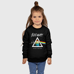 Свитшот детский Pink Floyd сердце, цвет: 3D-черный — фото 2