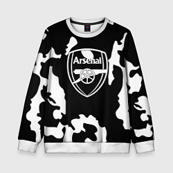 Свитшот детский Арсенал камуфляжные краски, цвет: 3D-белый