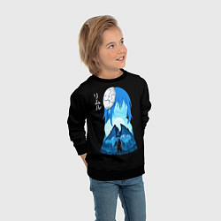 Свитшот детский Мое перерождение в слизь, цвет: 3D-черный — фото 2