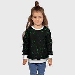 Свитшот детский Color green khaki, цвет: 3D-белый — фото 2
