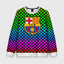 Свитшот детский Barcelona gradient neon, цвет: 3D-белый