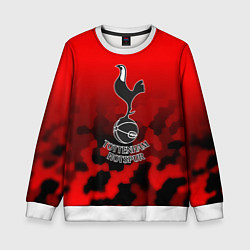 Свитшот детский Тоттенхэм Хотспур камуфляж красный, цвет: 3D-белый