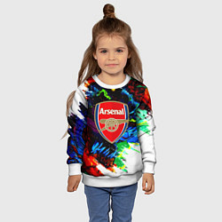 Свитшот детский Arsenal monster, цвет: 3D-белый — фото 2