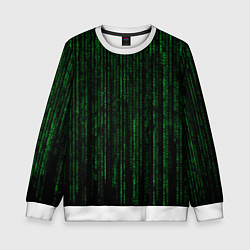 Детский свитшот Матрица - код