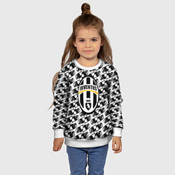Свитшот детский Ювентус хвост феи лого аниме, цвет: 3D-белый — фото 2