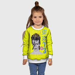 Свитшот детский David Bowie 1973, цвет: 3D-белый — фото 2