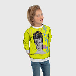 Свитшот детский David Bowie 1973, цвет: 3D-белый — фото 2