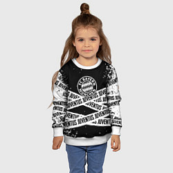 Свитшот детский Бавария Мюнхен x Ювентус, цвет: 3D-белый — фото 2