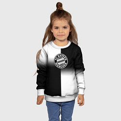 Свитшот детский Бавария Мюнхен геометрия градиент, цвет: 3D-белый — фото 2