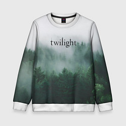 Свитшот детский Twilight forest, цвет: 3D-белый