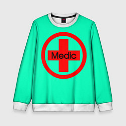 Свитшот детский Medic, цвет: 3D-белый