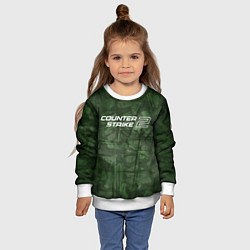 Свитшот детский Эмблема CS2, цвет: 3D-белый — фото 2