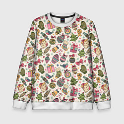 Детский свитшот Новогодний паттерн