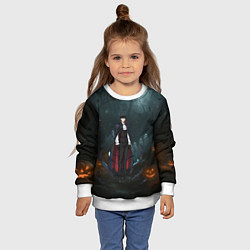 Свитшот детский Вампир Сон Джин-Ву - Поднятие уровня в одиночку ан, цвет: 3D-белый — фото 2