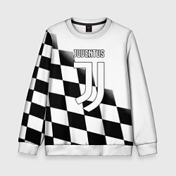 Свитшот детский Ювентус клетка краски, цвет: 3D-белый