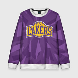 Свитшот детский NBA Los Angeles Lakers, цвет: 3D-белый