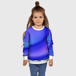 Свитшот детский The color is multicolored, цвет: 3D-белый — фото 2