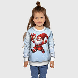 Свитшот детский Подарок от гнома, цвет: 3D-белый — фото 2