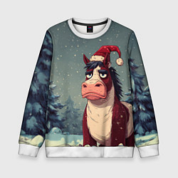 Детский свитшот Уставшая лошадь