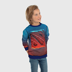 Свитшот детский Dota 2: Symbol, цвет: 3D-синий — фото 2