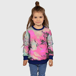 Свитшот детский Краска, цвет: 3D-синий — фото 2