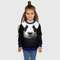 Свитшот детский Взгляд панды, цвет: 3D-синий — фото 2