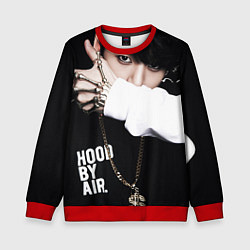 Свитшот детский BTS: Hood by air, цвет: 3D-красный