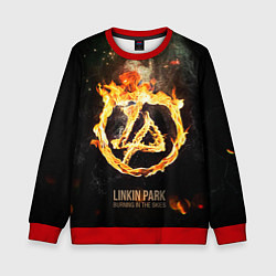 Свитшот детский Linkin Park: Burning the skies, цвет: 3D-красный