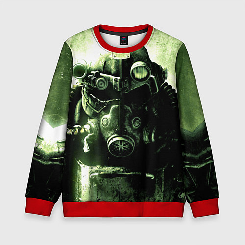 Детский свитшот Fallout Robot / 3D-Красный – фото 1