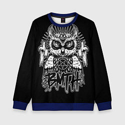 Свитшот детский BMTH Owl, цвет: 3D-синий