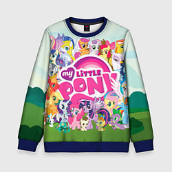 Свитшот детский My Little Pony, цвет: 3D-синий