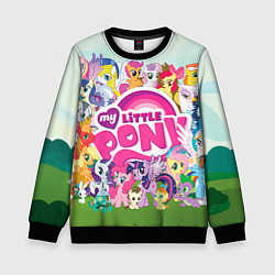 Свитшот детский My Little Pony, цвет: 3D-черный