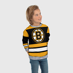 Свитшот детский Boston Bruins, цвет: 3D-меланж — фото 2