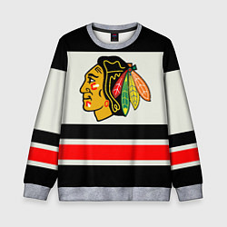 Свитшот детский Chicago Blackhawks, цвет: 3D-меланж