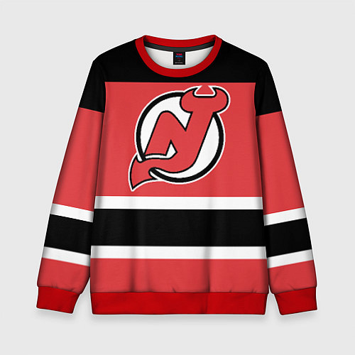 Детский свитшот New Jersey Devils / 3D-Красный – фото 1